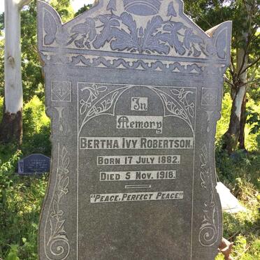 ROBERTSON Bertha Ivy 1882-1918