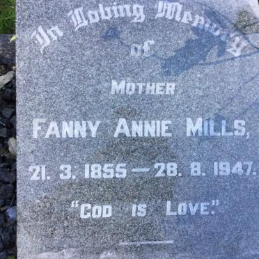 MILLS Fanny Annie 1855-1947