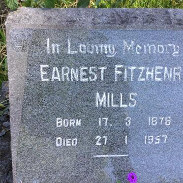MILLS Earnest Fitzhenry 1878-1957
