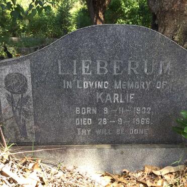 LIEBERUM Karlie 1932-1966