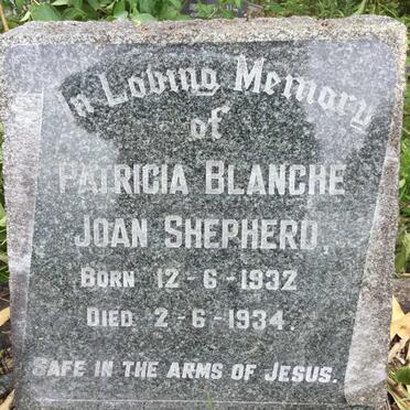 SHEPHERD Patricia Blanche Joan 1932-1934