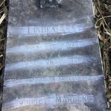 LINDEMANN Audrey Marlene 1949-1949