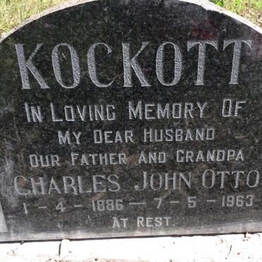KOCKOTT Charles John Otto 1886-1963