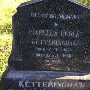 KETTERINGHAM Isabella Elder 1867-1958