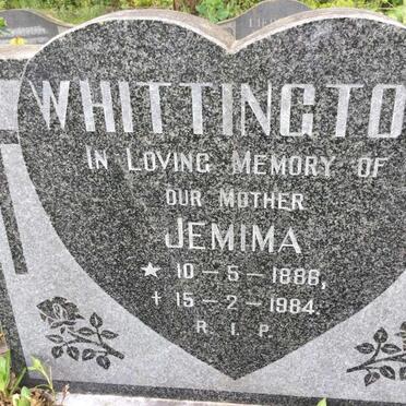 WHITTINGTON Jemima 1886-1984