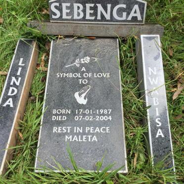 SEBENGA Linda Nwabisa 1987-2004