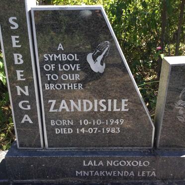 SEBENGA Zandisile 1949-1983