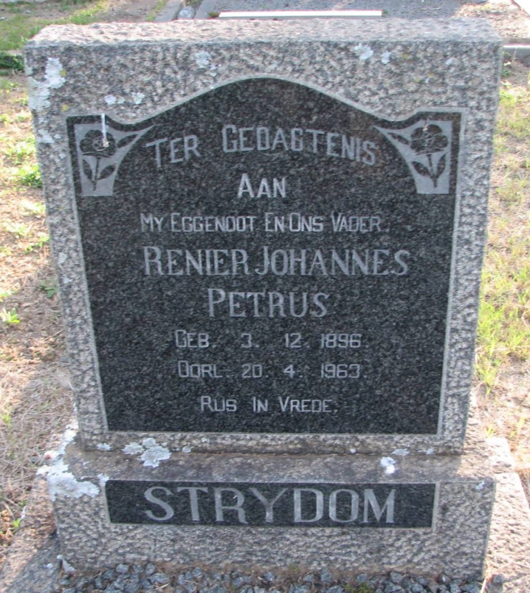 STRYDOM Renier Johannes Petrus 1896-1963