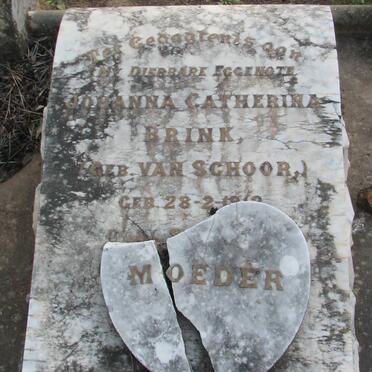 BRINK Johanna Catherina nee VAN SCHOOR 19??-?