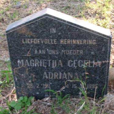 ? Magrietha Cecelia Adriana 1911-1995
