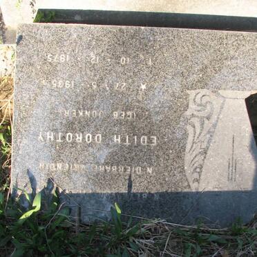 BARNARD Edith Dorothy nee JONKER 1935-1975