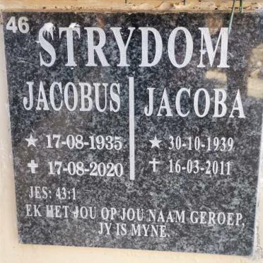 STRYDOM Jacobus 1935-2020 &amp; Jacoba 1939-2011