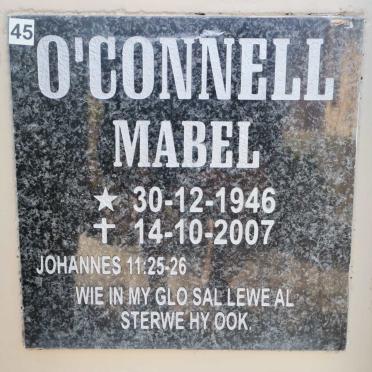 O'CONNELL Mabel 1946-2007