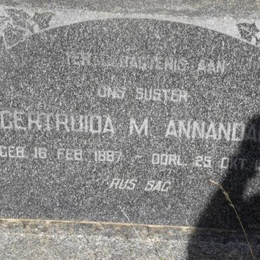ANNANDALE Gertruida M. 1887-1960