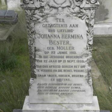 BESTER Johanna Hermina nee MOLLER 1913-1935