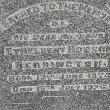 BERRINGTON Ethelbert Hodson 1874-1926