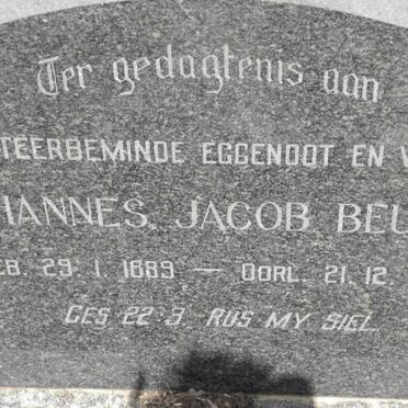 BEUKES Johannes Jacob 1889-1960