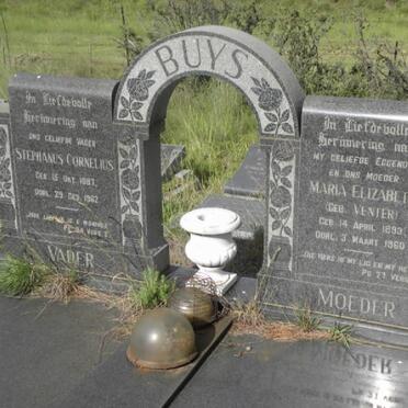 BUYS Stephanus Cornelius 1887-1962 &amp; Maria Elizabeth VENTER 1893-1960