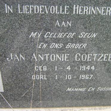 COETZEE Jan Antonie 1944-1967