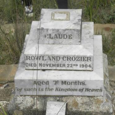 CROZIER Claude Rowland -1904