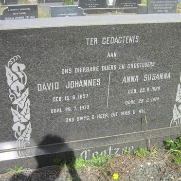 COETZEE David Johannes 1897-1973 &amp; Anna Susanna 1899-1974