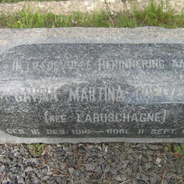 COETZEE Jacobus Stephanus 1914-1958 &amp; Gavina Martina LABUSCHAGNE 1916-1999