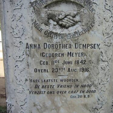 DEMPSEY Anna Dorothea nee MEYER 1842-1916