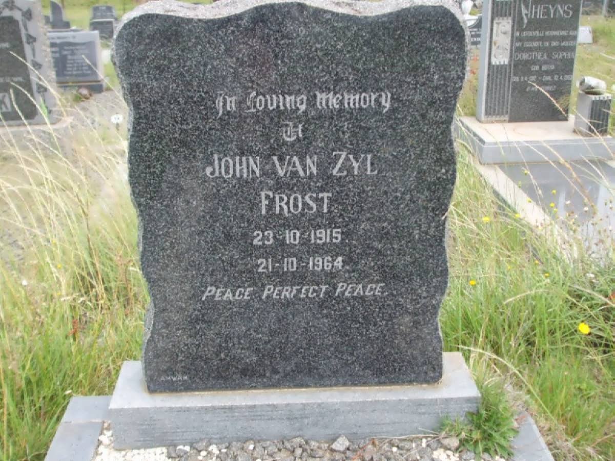 FROST John Van Zyl 1915-1964