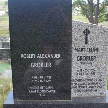 GROBLER Robert Alexander 1929-1969 &amp; Mary Celine DEENY 1927-1995