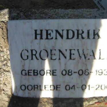 GROENEWALD Hendrik 1936-2001