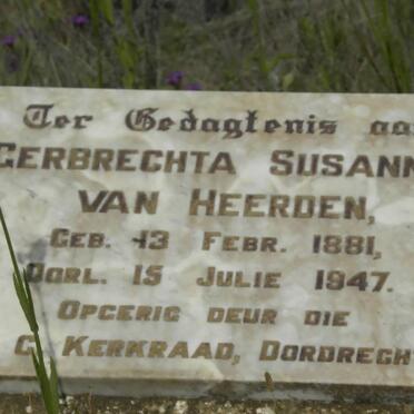 HEERDEN Gerbrechta Susanna, van 1881-1947