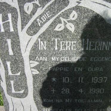 HILL Abie 1937-1990