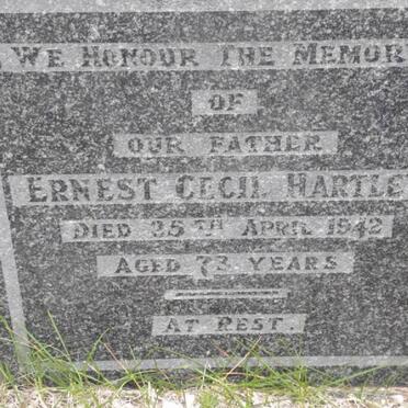 HARTLEY Ernest Cecil -1942