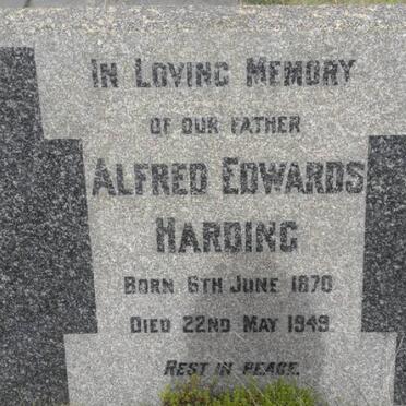 HARDING Alfred Edwards 1870-1949