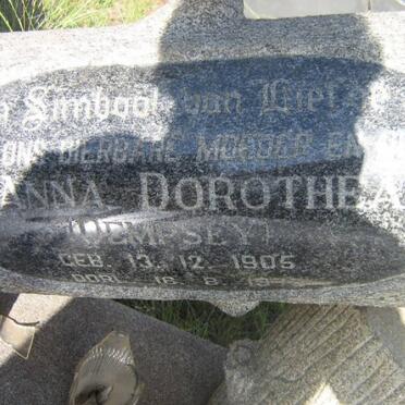HENNING Anna Dorothea nee DEMPSEY 1905-1973