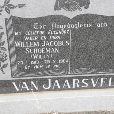 JAARSVELD Willem Jacobus Schoeman, van 1913-1984