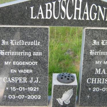 LABUSCHAGNE Casper J.J.. 1921-2002 &amp; Marta Christina 1935-