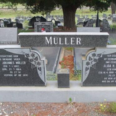 MÜLLER Gert Johannes 1902-1984 &amp; Alida H.M. VAN PLETZEN 1905-1972