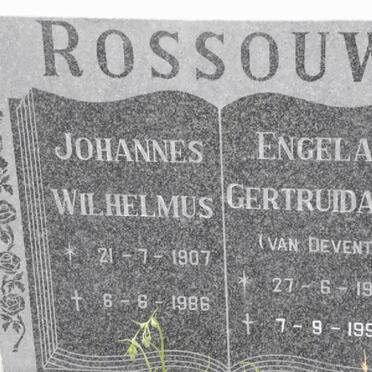 ROSSOUW Johannes Wilhelmus 1907-1986 &amp; Engela Gertruida J. VAN DEVENTER 1908-1997