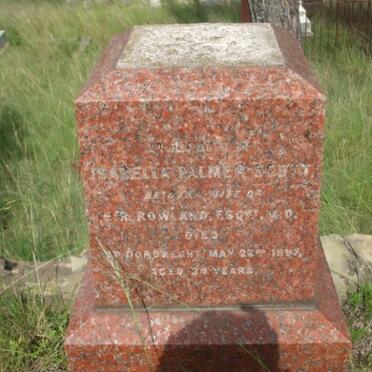 ROWLAND Isabella Palmer nee SCOTT -1887