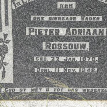 ROSSOUW Pieter Adriaan 1878-1948