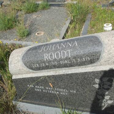 ROODT Johanna 1915-1975