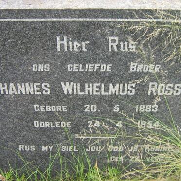 ROSSOUW Johannes Wilhelmus 1883-1954