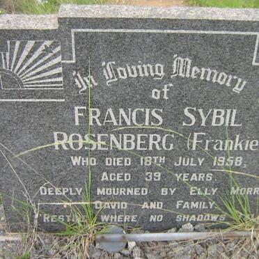 ROSENBERG Francis Sybil -1958