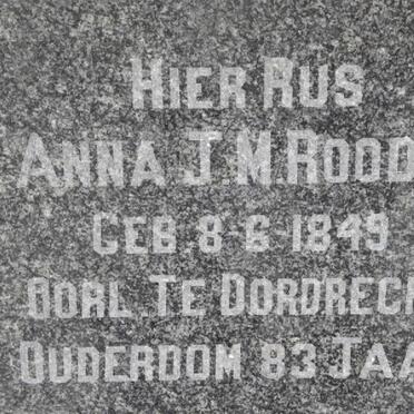 ROODT Anna J.M. 1849-