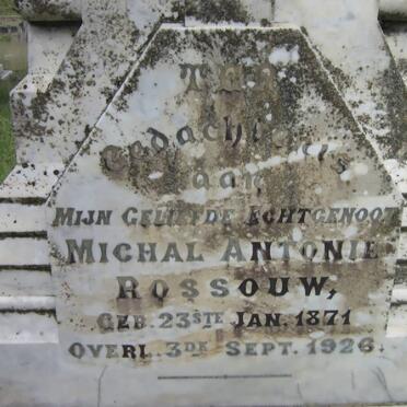 ROSSOUW Michal Antonie 1871-1926