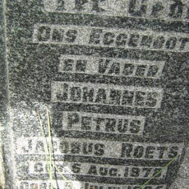 ROETS Johannes Petrus Jacobus 1878-1935