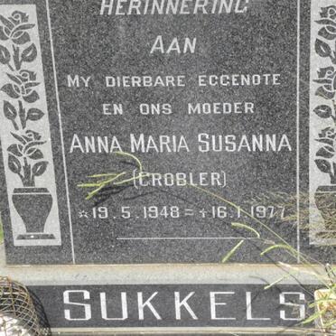 SUKKELS Anna Maria Susanna nee GROBLER 1948-1977