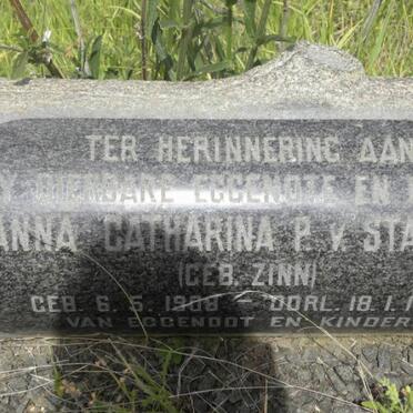 STAADEN Barend, van 1908-1986 &amp; Anna Catharina P. ZINN 1908-1947