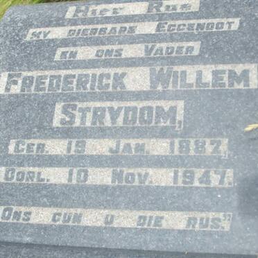 STRYDOM Frederick Willem 1887-1947